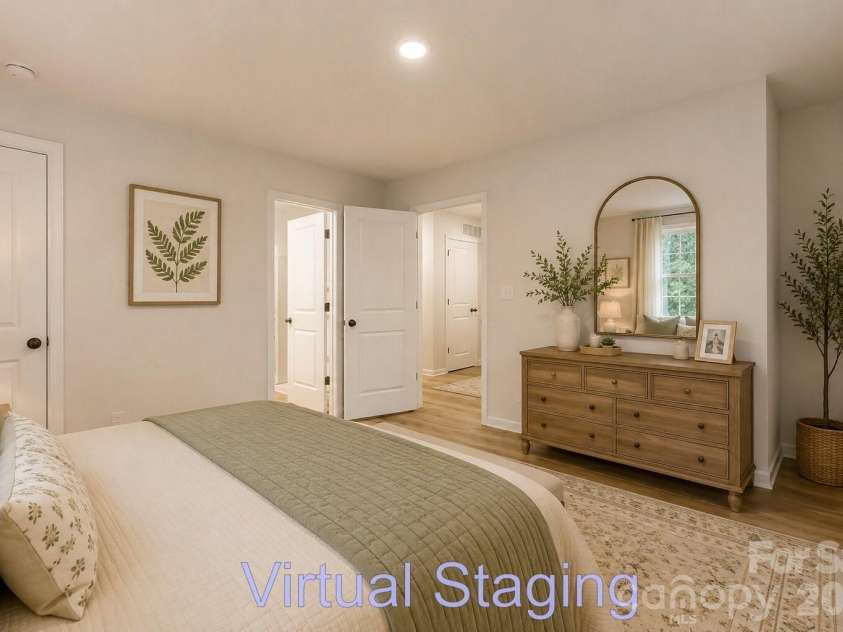 178 Panther Creek Road, Troutman, NC 28166.  MLS# CAR4418750, YatesRealty ID 47013. Primary Bedroom