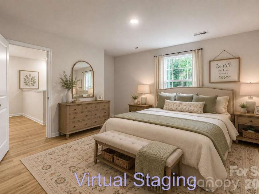 178 Panther Creek Road, Troutman, NC 28166.  MLS# CAR4418750, YatesRealty ID 47013. Primary Bedroom