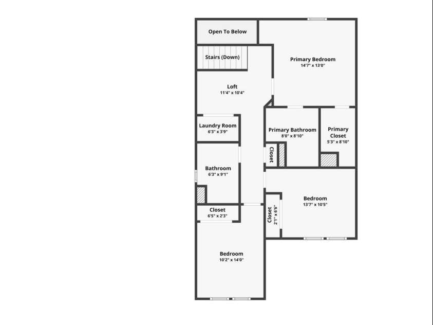 178 Panther Creek Road, Troutman, NC 28166.  MLS# CAR4418750, YatesRealty ID 47013. Second Floor