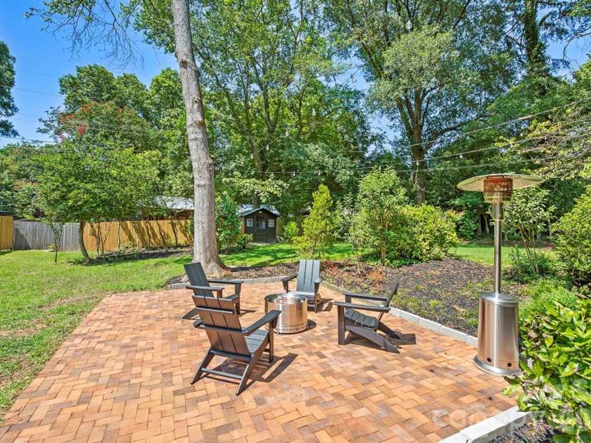 4200 Murrayhill Road, Charlotte, NC 28209.  MLS# CAR4417511, YatesRealty ID 47026. Back yard
