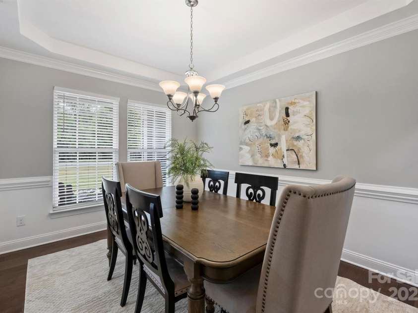 8011 Caliterra Drive, Charlotte, NC 28227.  MLS# CAR4241034, YatesRealty ID 4703. Dining Room