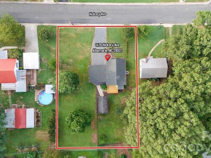 1476 Hickory Avenue, Albemarle, NC 28001.  MLS# CAR4416503, YatesRealty ID 47030. 
