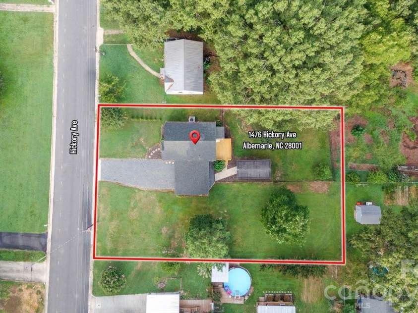 1476 Hickory Avenue, Albemarle, NC 28001.  MLS# CAR4416503, YatesRealty ID 47030. 
