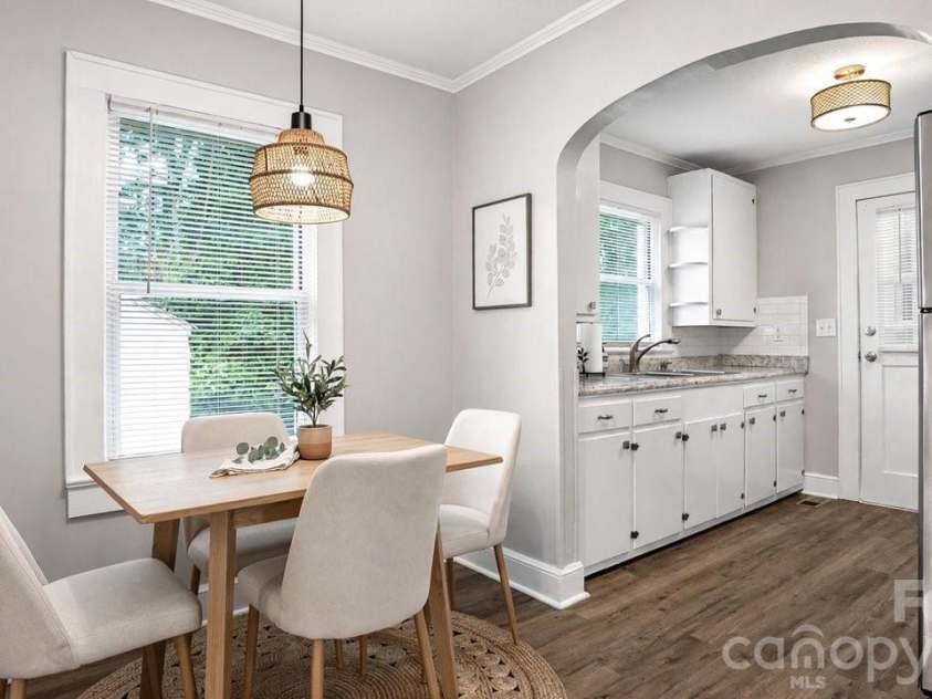 1476 Hickory Avenue, Albemarle, NC 28001.  MLS# CAR4416503, YatesRealty ID 47030. Dining Room Virtually Staged