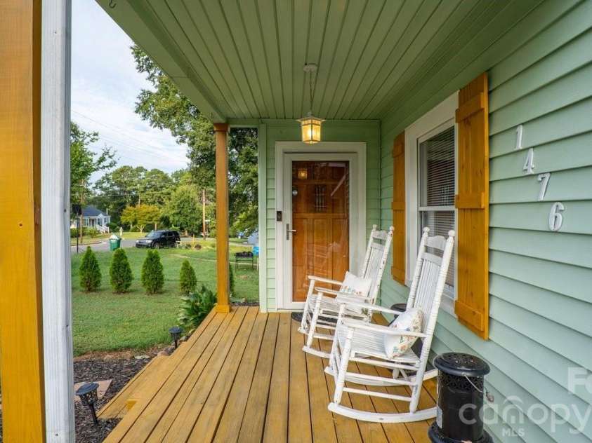 1476 Hickory Avenue, Albemarle, NC 28001.  MLS# CAR4416503, YatesRealty ID 47030. Look at this charming front porch!