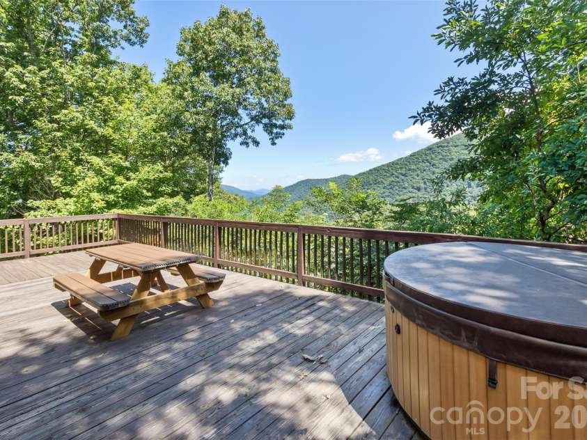 153 Tall Oaks Drive, Maggie Valley, NC 28751.  MLS# CAR4418740, YatesRealty ID 47031. It opens up even more in the fall when the leaves come down.