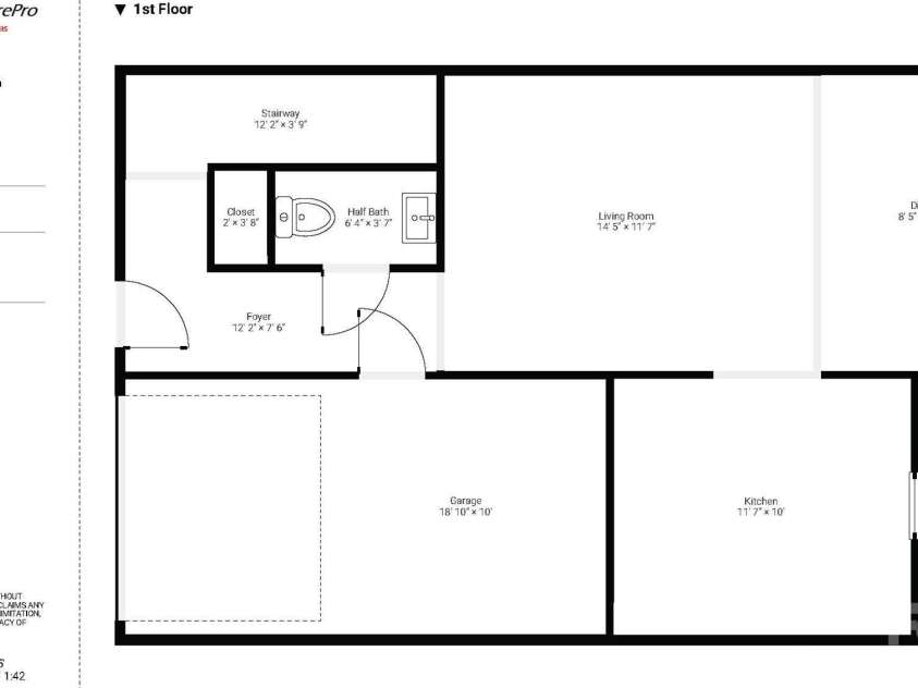 5836 Pisgah Way, Charlotte, NC 28217.  MLS# CAR4417539, YatesRealty ID 47041. 1st Floor