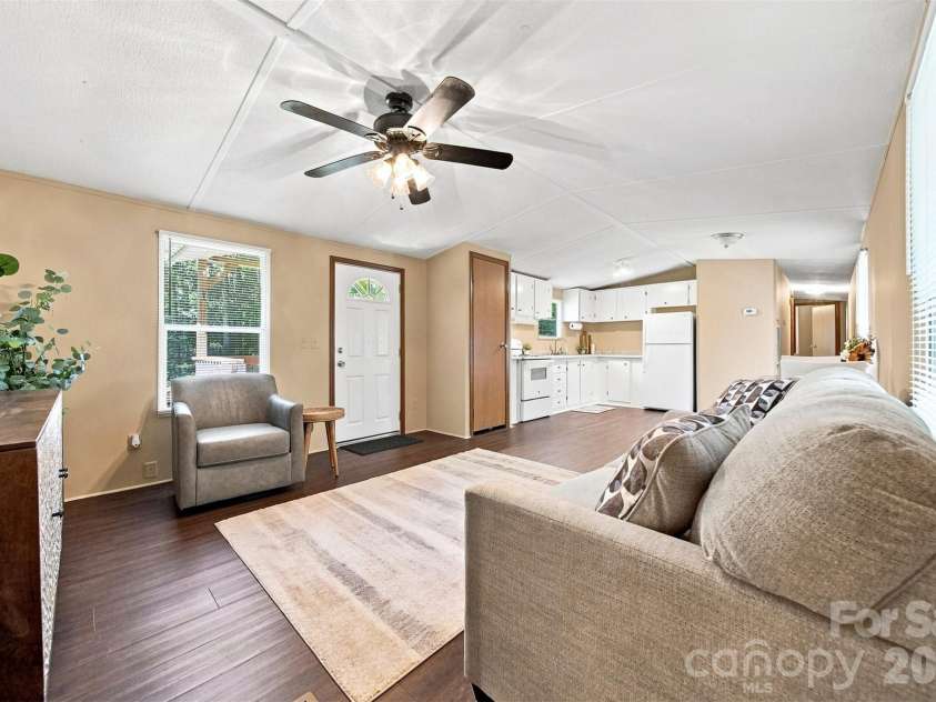 5668 Charlie Little Road, Granite Falls, NC 28630.  MLS# CAR4416192, YatesRealty ID 47064. Open living room and kitchen!