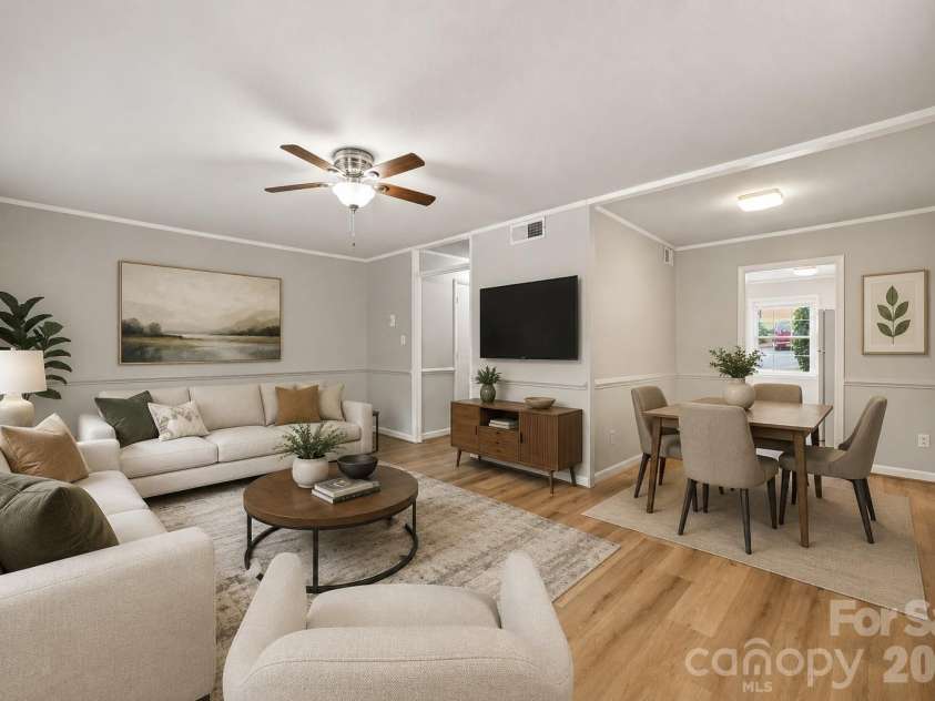 4603 Hedgemore Drive, Charlotte, NC 28209.  MLS# CAR4417329, YatesRealty ID 47068. Virtually Staged