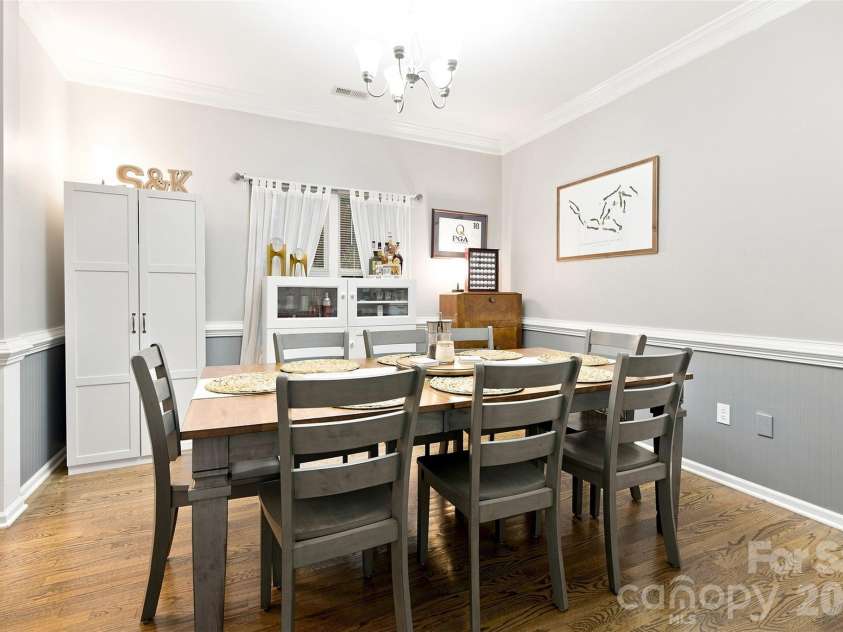 439 Glencrest Drive, Stanley, NC 28164.  MLS# CAR4415116, YatesRealty ID 47073. Another view of Dining Room.