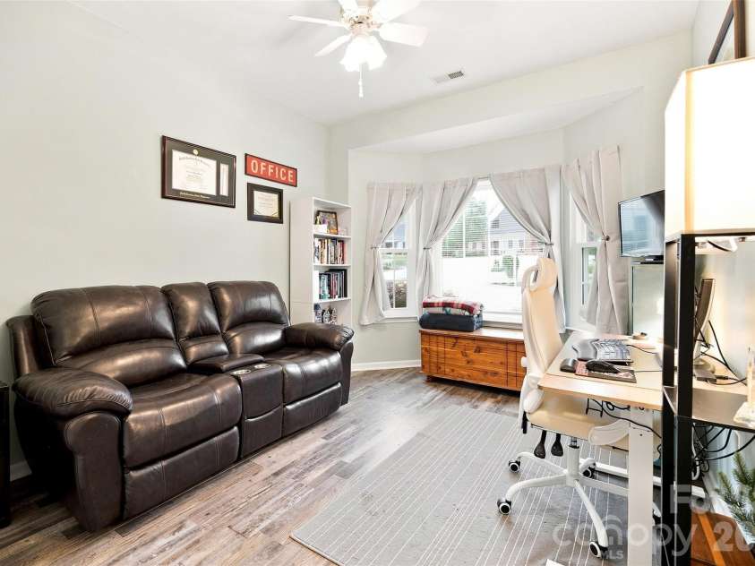 439 Glencrest Drive, Stanley, NC 28164.  MLS# CAR4415116, YatesRealty ID 47073. Bedroom #3 is being used as office.