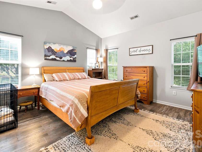 439 Glencrest Drive, Stanley, NC 28164.  MLS# CAR4415116, YatesRealty ID 47073. Primary Bedroom.