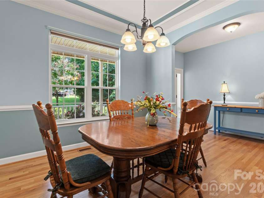 2017 Cameron Heights Circle, Denver, NC 28037.  MLS# CAR4410904, YatesRealty ID 47075. Formal dining room with tray ceiling.