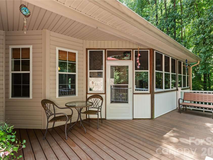 2017 Cameron Heights Circle, Denver, NC 28037.  MLS# CAR4410904, YatesRealty ID 47075. Wonderful maintenance free exterior, composite decking and covered open deck space.
