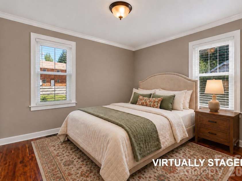 206 Kerlee Heights Road, Black Mountain, NC 28711.  MLS# CAR4414870, YatesRealty ID 47078. Virtually staged to show its possibilities, the second bedroom can become a serene guest room, home office or personal retreat.