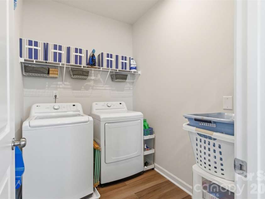 5930 Mantle Way, Kannapolis, NC 28081.  MLS# CAR4413931, YatesRealty ID 47081. Upstairs Laundry