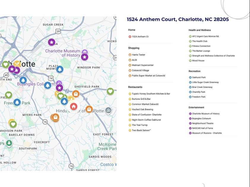 1524 Anthem Court, Charlotte, NC 28205.  MLS# CAR4371539, YatesRealty ID 47091. 