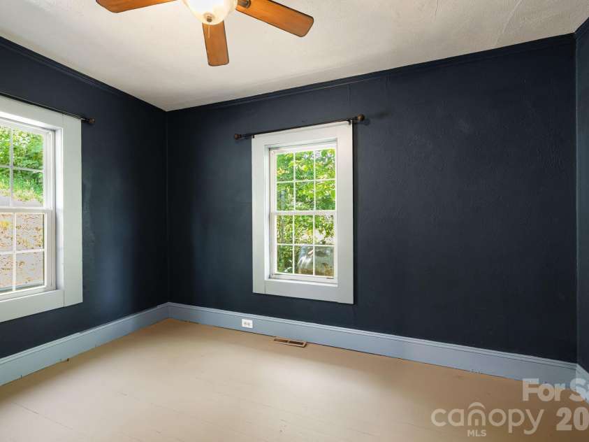 1055 Riverside Drive, Asheville, NC 28804.  MLS# CAR4397717, YatesRealty ID 47092. Bedroom 2- Blue- off kitchen