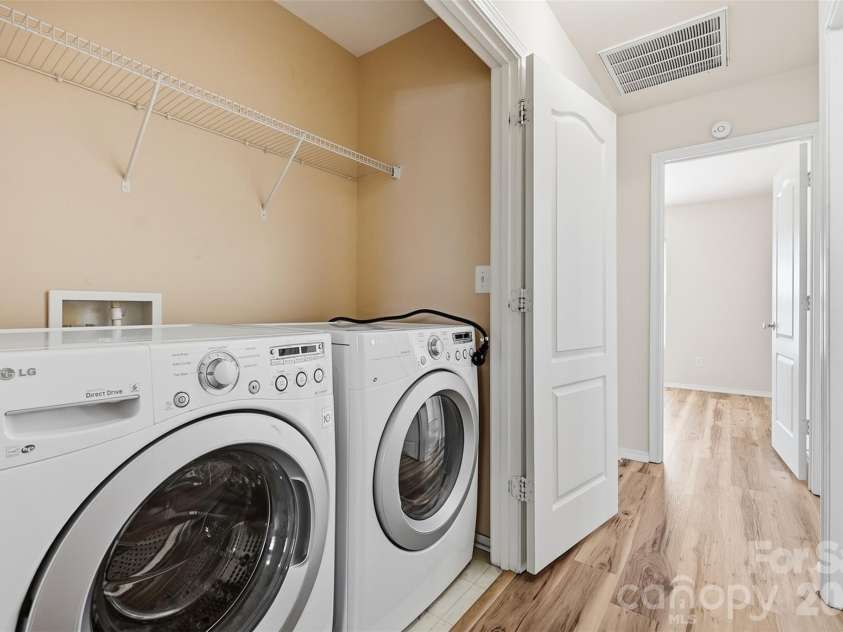 217 River Clay Road, Fort Mill, SC 29708.  MLS# CAR4415592, YatesRealty ID 47096. Laundry closet upstairs