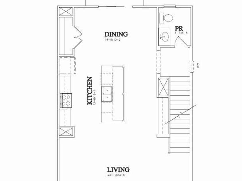 4965 Fitzgerald Avenue, Charlotte, NC 28213.  MLS# CAR4239087, YatesRealty ID 4710. Second Floor - Fir Floor Plan