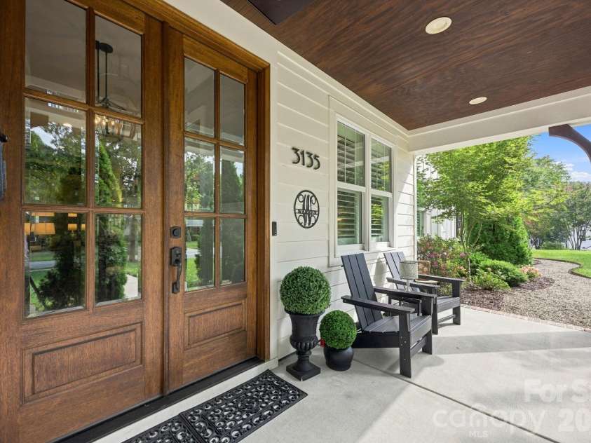 3135 Ford Road, Charlotte, NC 28205.  MLS# CAR4417962, YatesRealty ID 47100. Front porch