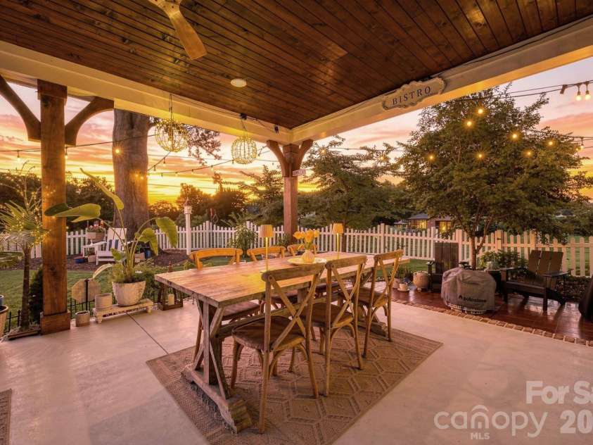 3135 Ford Road, Charlotte, NC 28205.  MLS# CAR4417962, YatesRealty ID 47100. Twilight porch