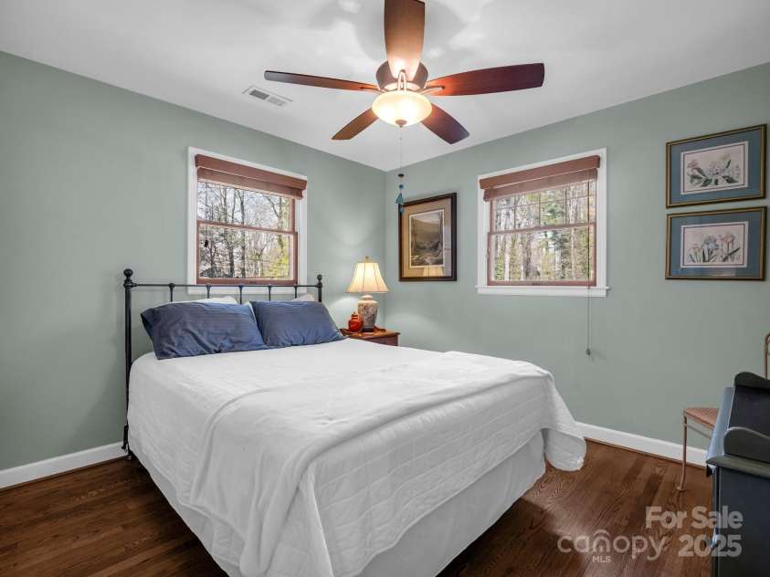 19 Robert E Lee Drive, Flat Rock, NC 28731.  MLS# CAR4235643, YatesRealty ID 4712. Bedroom #2 on main level