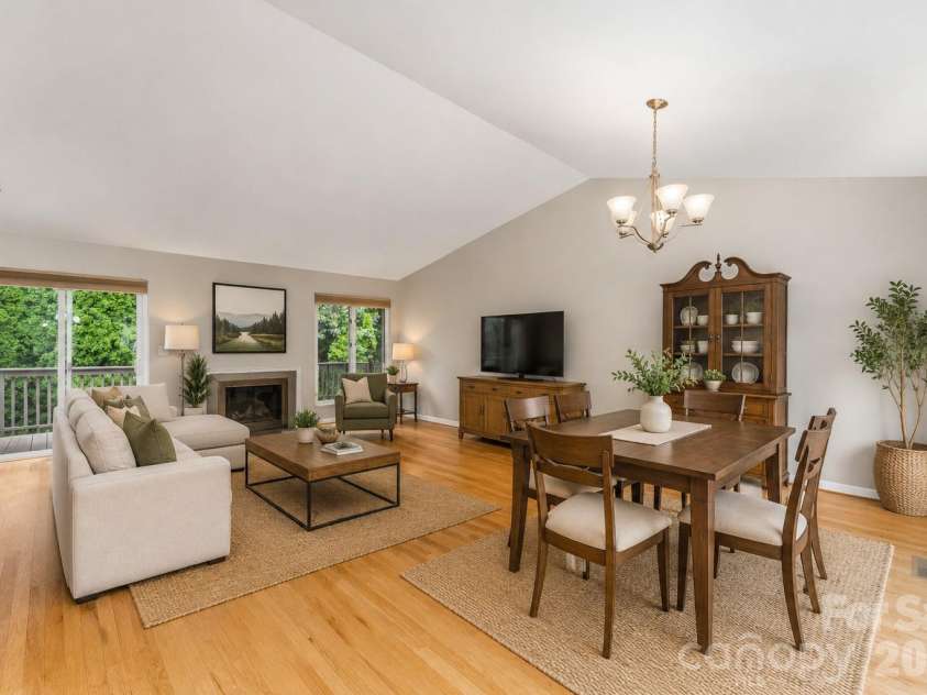 121 Deerlake Drive, Asheville, NC 28803.  MLS# CAR4417222, YatesRealty ID 47122. Virtually stagedGenerously sized room