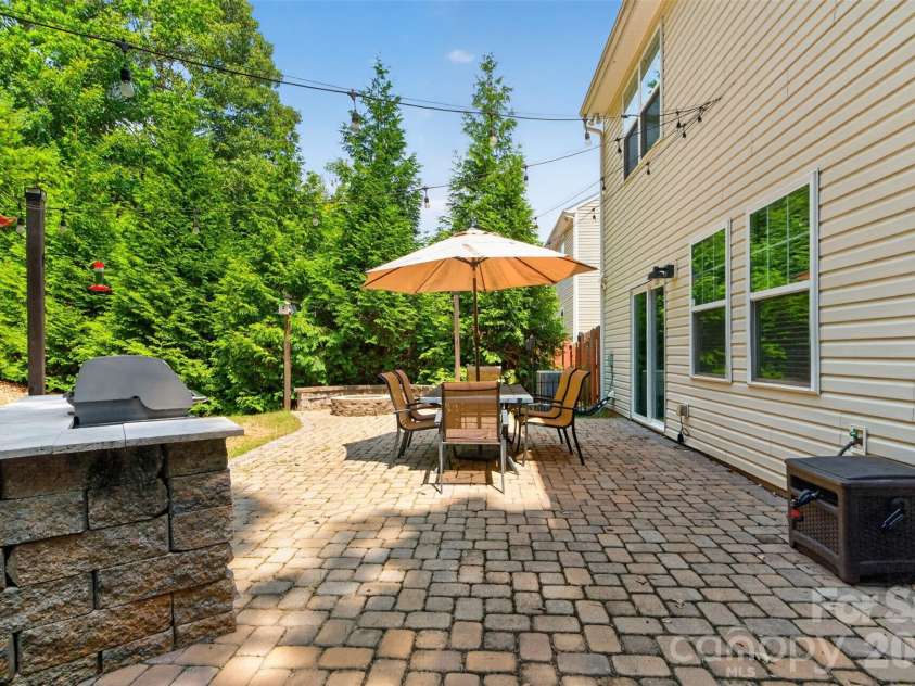 1845 Caprington Drive, Indian Land, SC 29707.  MLS# CAR4414177, YatesRealty ID 47146. Backyard oasis