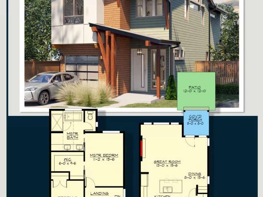 195 Tacoma Circle, Asheville, NC 28801.  MLS# CAR4418253, YatesRealty ID 47166. Plan to be reversed with additional basement