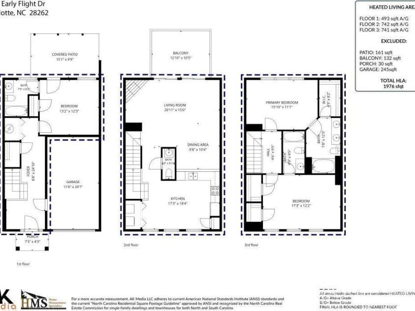 2627 Early Flight Drive, Charlotte, NC 28262.  MLS# CAR4417899, YatesRealty ID 47171. 