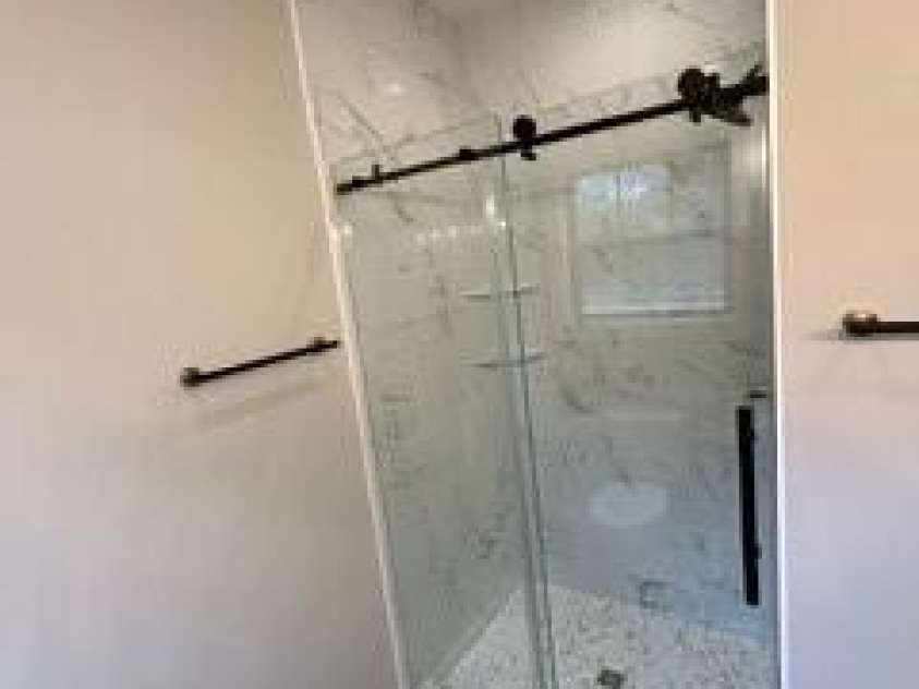 308 Ninth Street, Black Mountain, NC 28711.  MLS# CAR4210597, YatesRealty ID 4718. Primary Shower