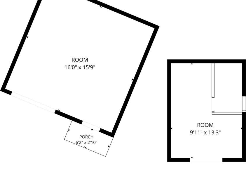 151 Ridgewood Acres Drive, Hendersonville, NC 28792.  MLS# CAR4418419, YatesRealty ID 47183. Workshop (left) and Shed (right) floor plan