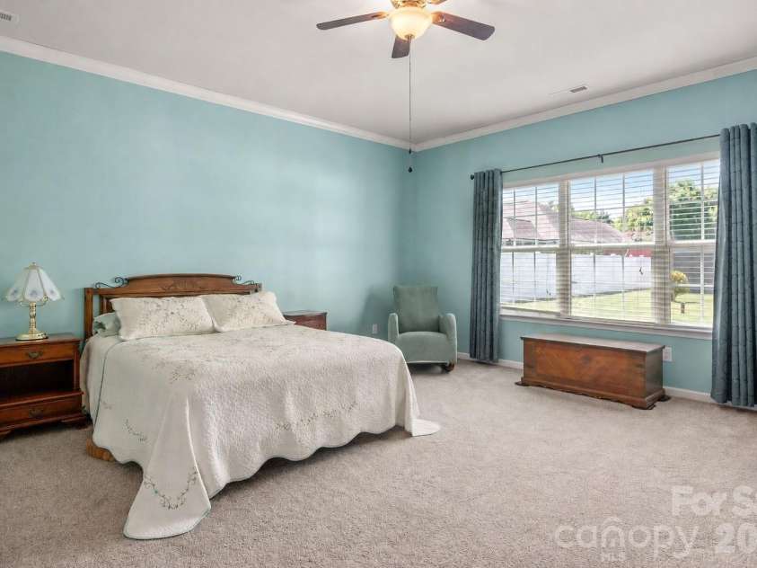 5335 Hackberry Lane, Concord, NC 28027.  MLS# CAR4418402, YatesRealty ID 47188. Primary bedroom