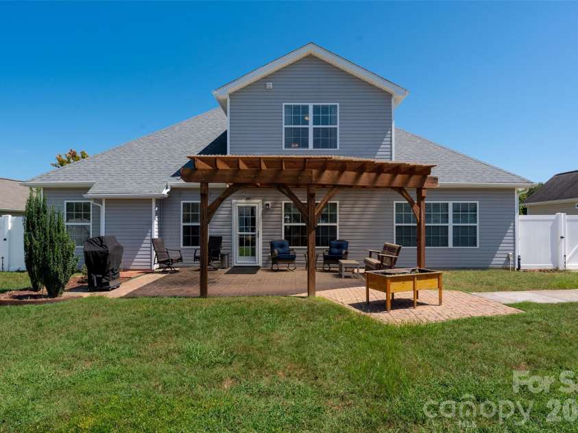5335 Hackberry Lane, Concord, NC 28027.  MLS# CAR4418402, YatesRealty ID 47188. Private, serene fenced backyard