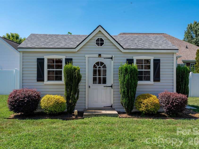 5335 Hackberry Lane, Concord, NC 28027.  MLS# CAR4418402, YatesRealty ID 47188. Shed