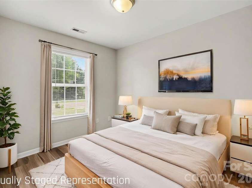 1356 Copper Creek Lane, Fort Mill, SC 29715.  MLS# CAR4418757, YatesRealty ID 47199. Bedroom 2 *Virtually Staged*