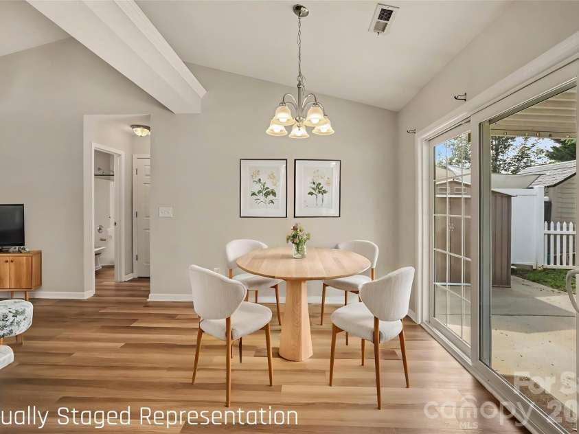 1356 Copper Creek Lane, Fort Mill, SC 29715.  MLS# CAR4418757, YatesRealty ID 47199. Dining area *Virtually Staged*