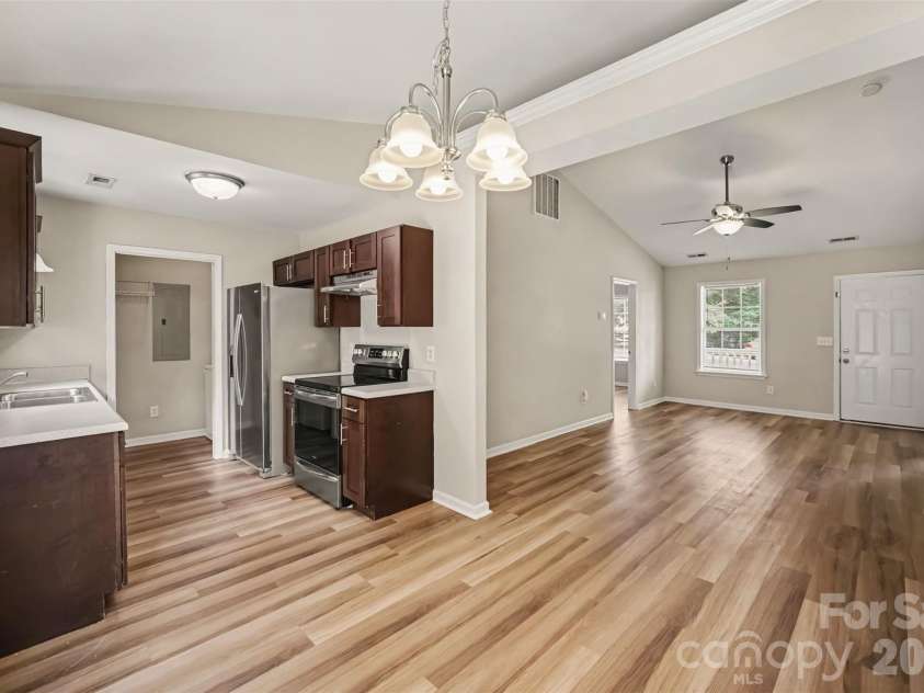 1356 Copper Creek Lane, Fort Mill, SC 29715.  MLS# CAR4418757, YatesRealty ID 47199. Open living kitchen and dining