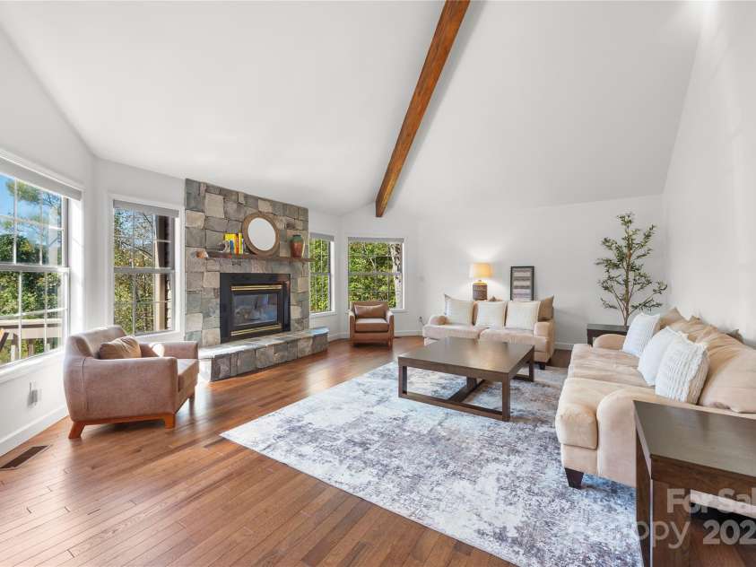 108 June Court, Lake Lure, NC 28746.  MLS# CAR4314287, YatesRealty ID 472. Living Room