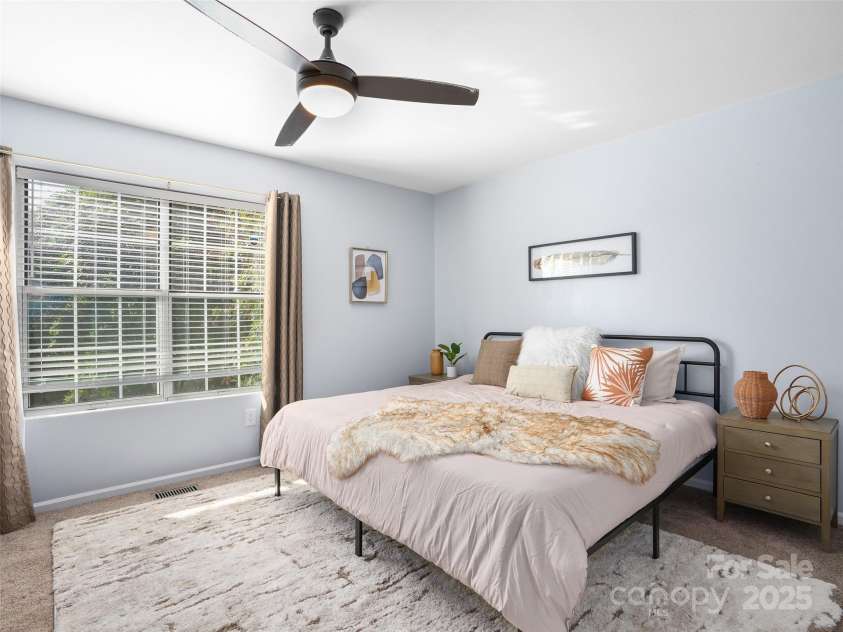 1 Rocking Porch Road, Asheville, NC 28805.  MLS# CAR4292378, YatesRealty ID 4720. Bedroom #1 on 2nd floor - plenty of room for a king bed