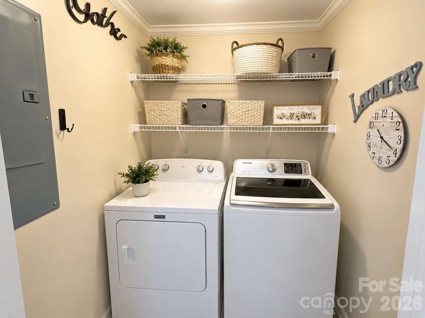 1843 US Highway 70 Highway, Connelly Springs, NC 28612.  MLS# CAR4418867, YatesRealty ID 47200. Laundry closet
