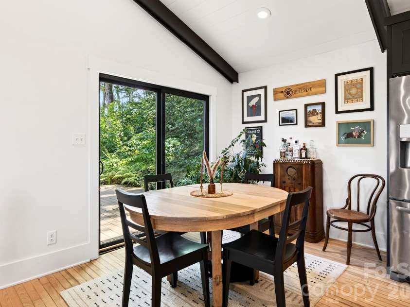 52 and 58 Teaberry Lane, Weaverville, NC 28787.  MLS# CAR4418946, YatesRealty ID 47202. Dining area
