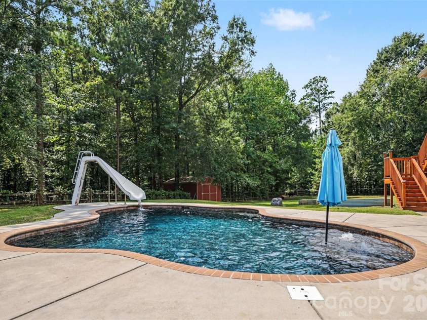 3647 Venetian Way, York, SC 29745.  MLS# CAR4417986, YatesRealty ID 47230. Pool/waterslide close-up