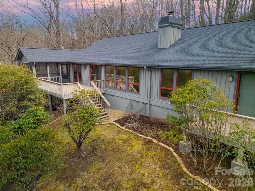 59 Agaliha Lane, Brevard, NC 28712.  MLS# CAR4338161, YatesRealty ID 4724. Back yard.