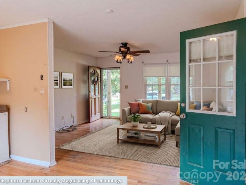 1139 Loblolly Lane, Newton, NC 28658.  MLS# CAR4415938, YatesRealty ID 47241. Virtually Staged- Kitchen to Living Room