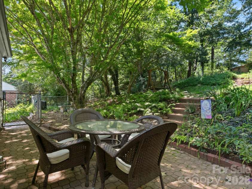 28 Arthur Road, Asheville, NC 28806.  MLS# CAR4418167, YatesRealty ID 47243. Back Patio