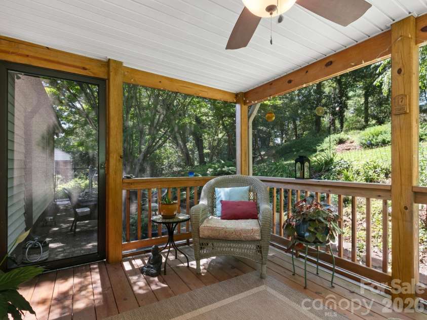 28 Arthur Road, Asheville, NC 28806.  MLS# CAR4418167, YatesRealty ID 47243. Entry and Access to Back Patio