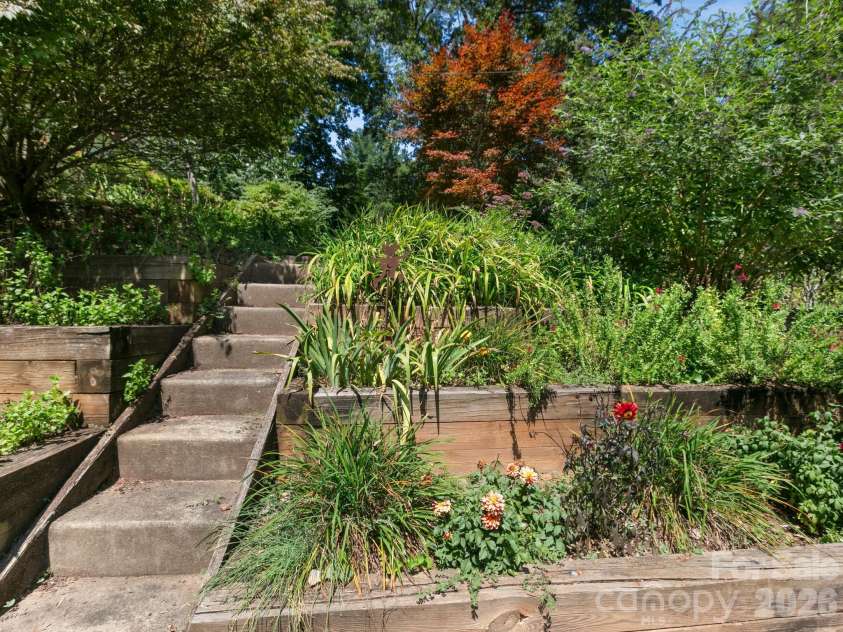 28 Arthur Road, Asheville, NC 28806.  MLS# CAR4418167, YatesRealty ID 47243. View from Driveway to Front Yard
