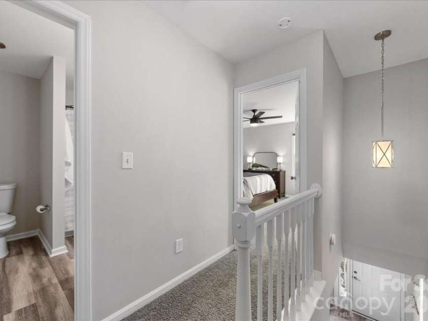 1301 Maple Shade Lane, Charlotte, NC 28270.  MLS# CAR4358514, YatesRealty ID 4725. 2nd floor hallway